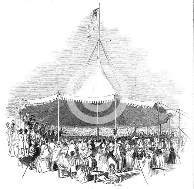 Interior of the Great Marquee, 1844. Creator: Smyth.