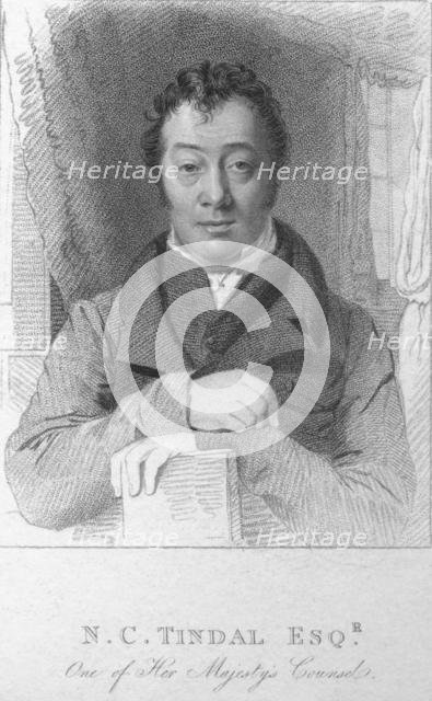 'N. C.Tindal, Esq., One of Her Majesty's Counsel', c1820. Creator: T Wright.