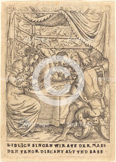 Liblich singen wir avs der Mass den Tenor discant Alt und Bass, c. 1580. Creator: Unknown.