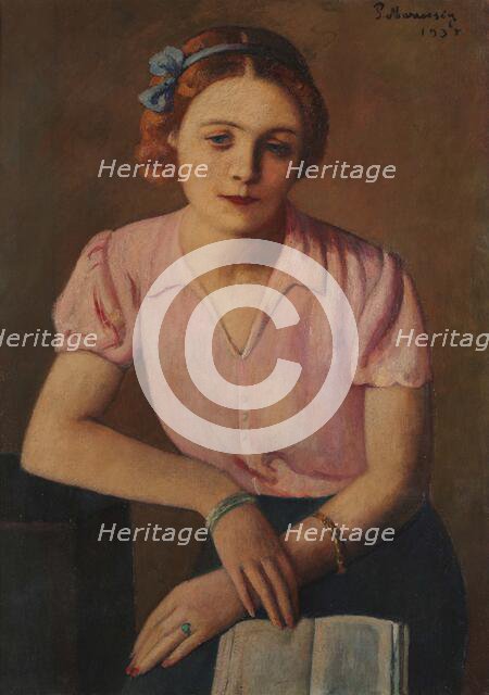 La lettrice (The Reader), 1935. Creator: Marussig, Pietro (1879-1937).