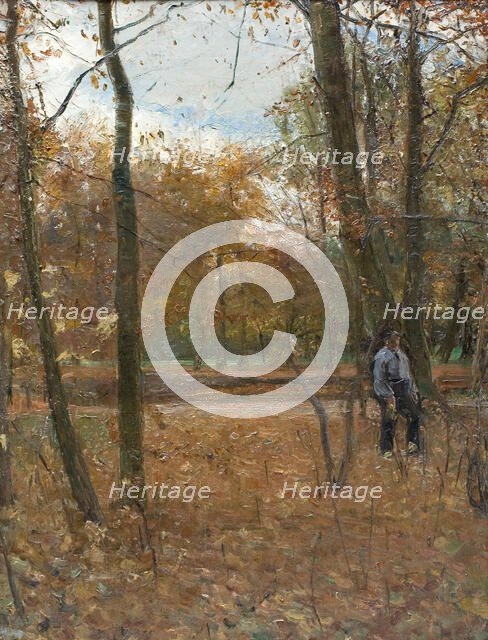 Autumn in Sondermarken, 1885. Creator: Albert Gottschalk.