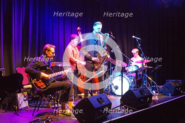 Fraser Smith Quartet, New Generation Jazz Festival Roadshow, Shoreham by Sea, Feb 2023. Creator: Brian O'Connor.