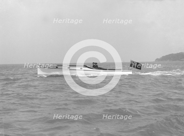 The Wolseley motor launch 'Maia', 1914. Creator: Kirk & Sons of Cowes.