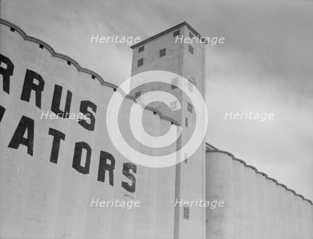 Western Texas grain elevator, 1937. Creator: Dorothea Lange.