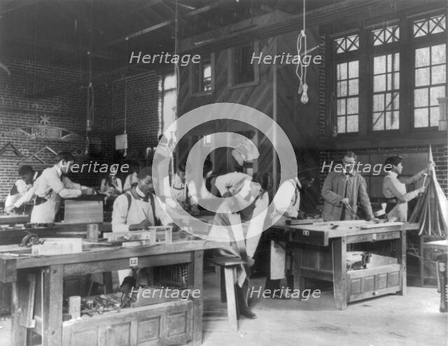 American Indian and African American students at Hampton Institute, Hampton, Va. 1900(?). Creator: Frances Benjamin Johnston.