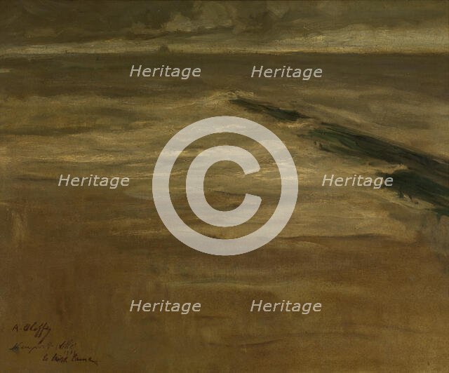 Breakwater at Nieuwpoort, 1901. Creator: Auguste Oleffe.