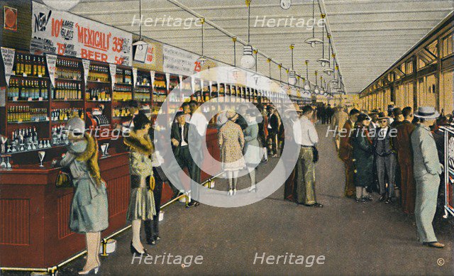 Mexicali Beer Hall, The Longest Bar in the World, c1939. Artist: Unknown.