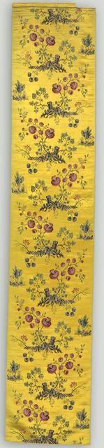 Floral Panel, 1800s. Creator: Unknown.