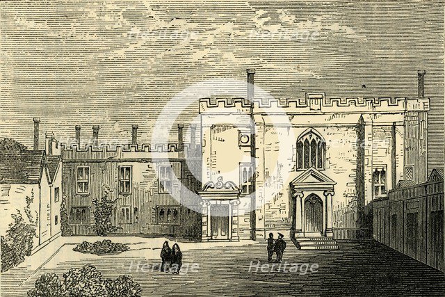 'The Monastery of St. John of Jerusalem, Clerkenwell - The Chapel from the South', (c1872). Creator: Unknown.