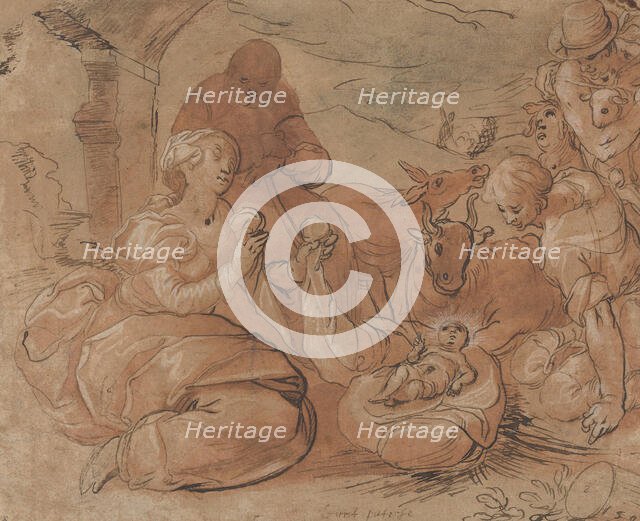 The Adoration of the Shepherds, 1599. Creator: Gerrit Pietersz Sweelink.