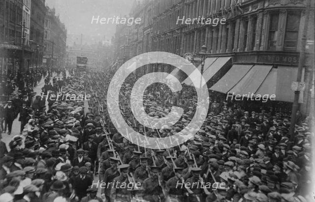 Ulster Volunteers, Belfast, 8 Apr 1916. Creator: Bain News Service.