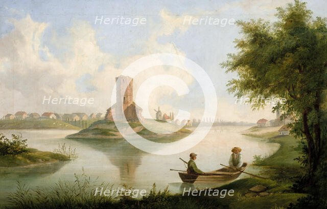 View from Kruszwica, 1847. Creator: Wladyslaw Guminski.