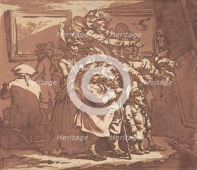 An Exhibition, January 29, 1776., January 29, 1776. Creator: Philip James de Loutherbourg.