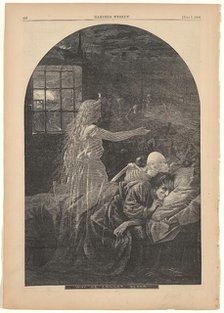 Why He Cannot Sleep, 1866. Creator: Thomas Nast.