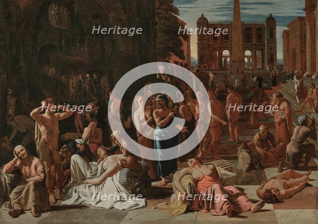 The Plague of Athens, c1655. Creator: Sweerts, Michiel (1618-1664).
