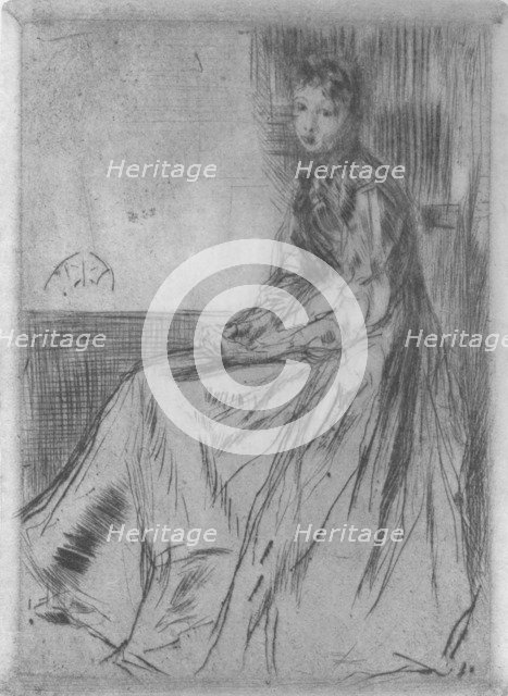 'Maude, Seated', 1873, (1904). Artist: James Abbott McNeill Whistler.