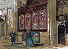 Painted screen, St George's Chapel, 19th century. Artist: Unknown