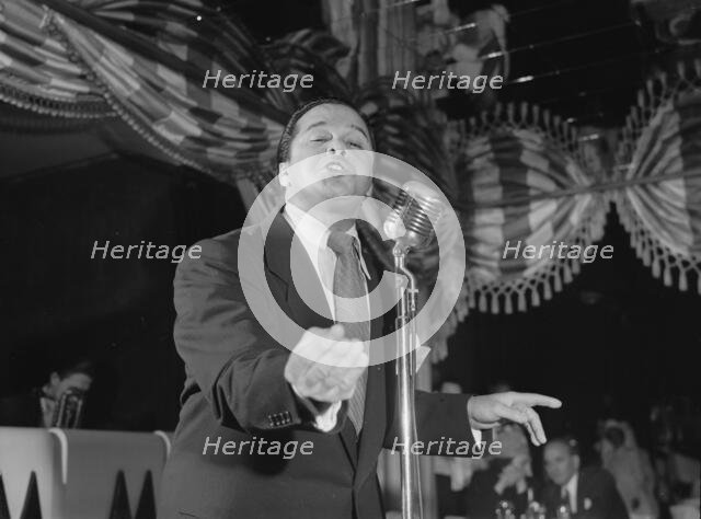 Portrait of Miquelito Valdez, New York, N.Y., 1946. Creator: William Paul Gottlieb.