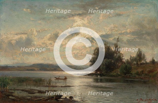 Lake in Tavastland, Before 1890. Creator: Hjalmar Munsterhjelm.