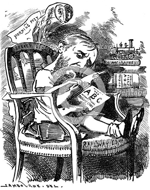 Evelyn Ashley (1836-1907), English author and Liberal politician, 1881. Artist: Edward Linley Sambourne