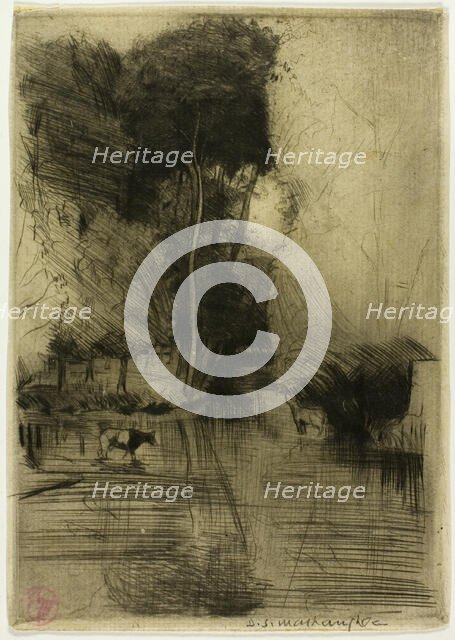 Mill Stream, 1899. Creator: Donald Shaw MacLaughlan.