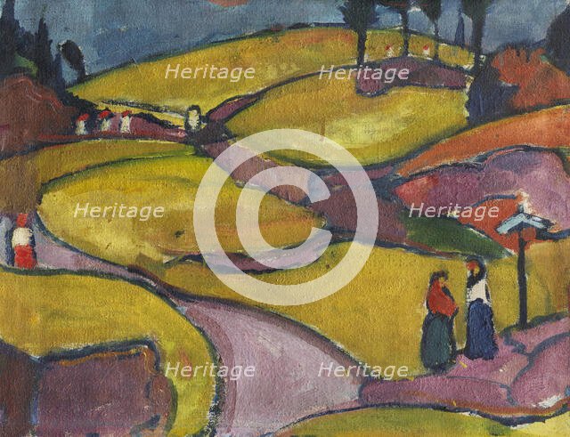 Rhythmic landscape (Eifel), 1912. Creator: Stenner, Hermann (1891-1914).