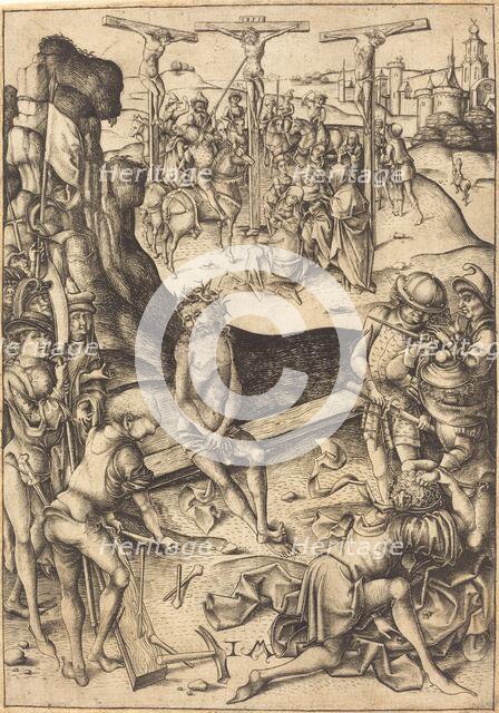 The Crucifixion, c. 1480. Creator: Israhel van Meckenem.