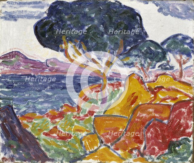 Landscape, ca. 1909-1914. Creator: Carl Newman.