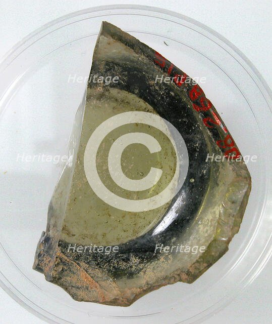 Bottom of a Vessel with Foot, Coptic, 4th-early 5th century. Creator: Unknown.