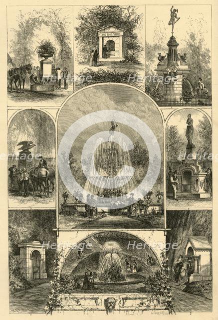 'Fountains in Philadelphia', 1874.  Creator: W. Roberts.