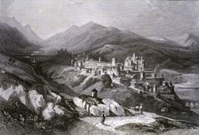 View of the city of Plasencia (Cáceres), engraving in 'Voyage Pittoresque en Espagne et en Portug…