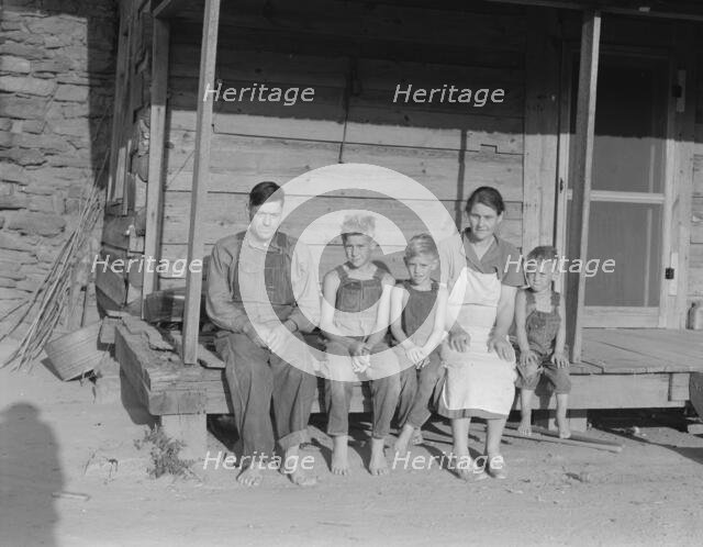 White sharecropper family, formerly mill workers, Hartwell, Georgia, 1937. Creator: Dorothea Lange.