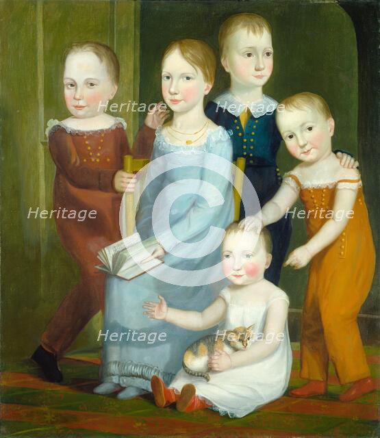 Five Children of the Budd Family, c. 1818. Creator: Unknown.