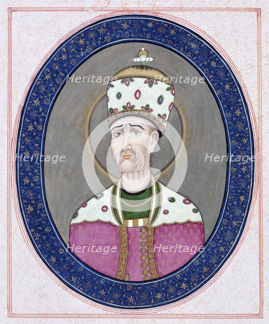 Portrait of Agha Mohammad Khan Qajar (1742-1797), Shah of Persia, c. 1840.