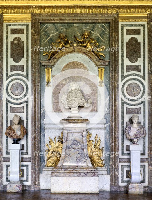 Bust of Louis XIV, Salon de Diane, Grand Apartment, Chateau de Versailles, France, 17th century. Artist: Gian Lorenzo Bernini
