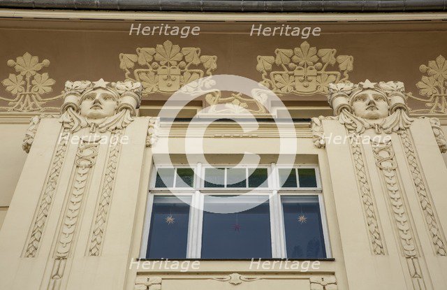 Art nouveau residence, Cranachstrasse 8, Weimar, Germany, 2018. Artist: Alan John Ainsworth.