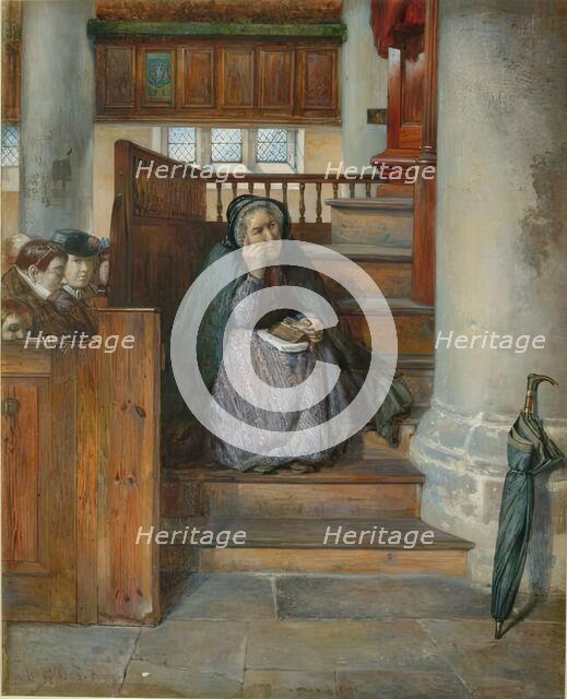 The Pulpit Stair (An Attentive Hearer of the Word), 1865. Creator: George Reid.