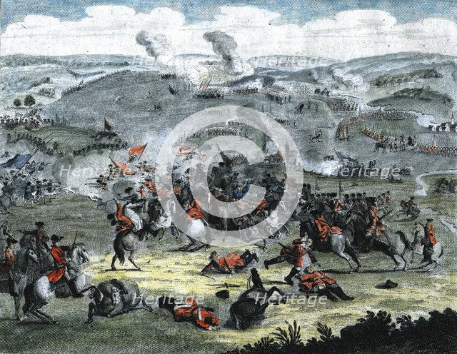 Battle of Blenheim August 1704. Artist: Unknown