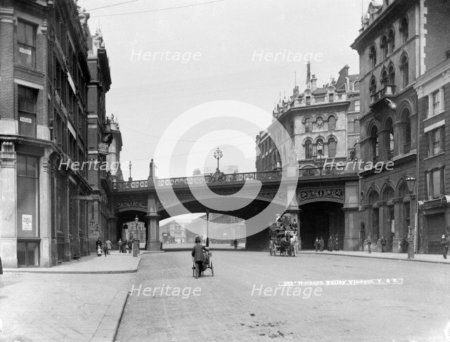 Holborn Viaduct, City of London, c1870-1900. Artist: York & Son