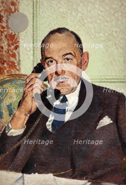 The Right Honourable Oliver Lyttleton, between 1939 and 1946.  Creators: Central Office of Information, William Little.