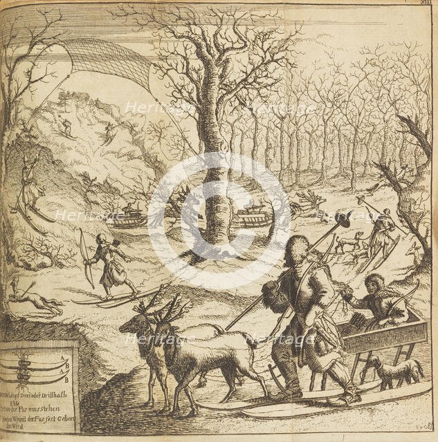 Trip to Moscow in 1673, 1673. Creator: Brand, Johann Arnold von (1647-1691).