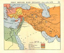 'First Mongol Raid (Hulagu), circa 1400 A.D.', c1915.  Creator: Emery Walker Ltd.