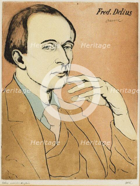 Portrait of the Composer Frederick Delius (1862-1934) . Creator: Ouvré, Achille (1872-1951).