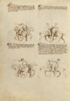 Equestrian Combat with Sword, about 1410. Creator: Unknown.