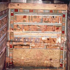 Egyptian Hieroglyphs inside outer coffin of steward, Seni from El Bersha, Egypt, c2000 BC.  Artist: Unknown.