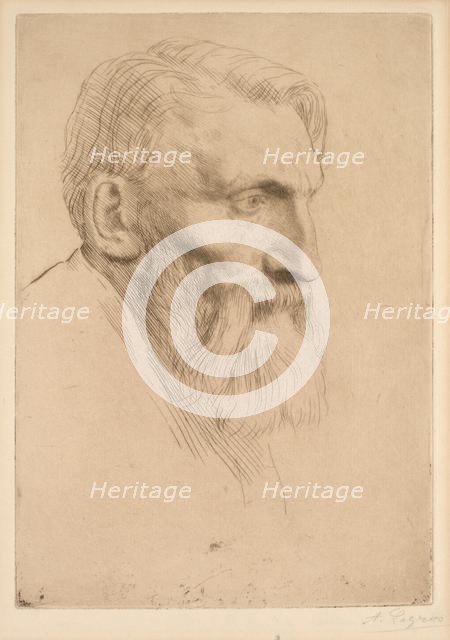 Auguste Rodin, 1881. Creator: Alphonse Legros (French, 1837-1911).