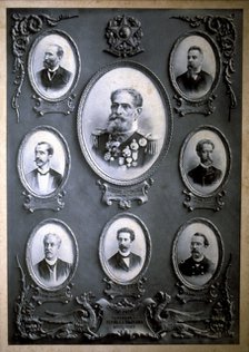 Provisional Government of the Brazilian Republic (1889), chaired by D. da Fonseca, A. Lobos, Camp…