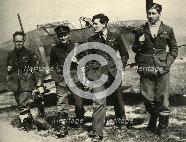 'Members of 73 Squadron, 1939-1940, (1941). Creator: Unknown.