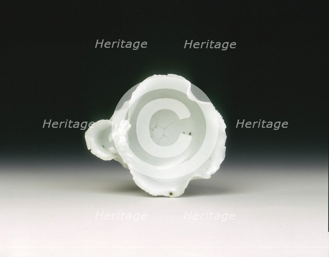 Qingbai lotus petal water dropper with crab, Yuan-early Ming dynasty, China, 14th century. Artist: Unknown