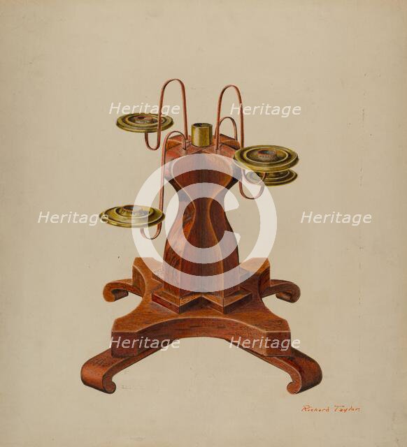 Candelabra, c. 1940. Creator: Richard Taylor.